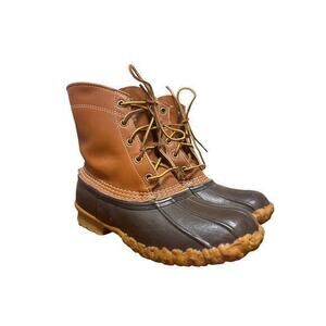 LL Bean Women’s Bean Boots in Tan and Brown‎ Size 7